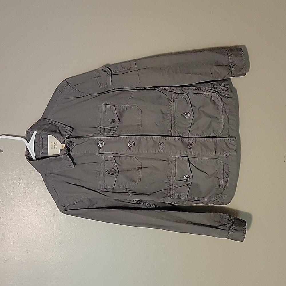 J. Crew Grey‎ Classic Twill Chino Jacket Womens XS